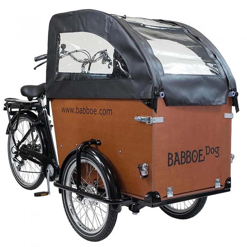 Babboe Regenverdeck schwarz für Dog PVC
