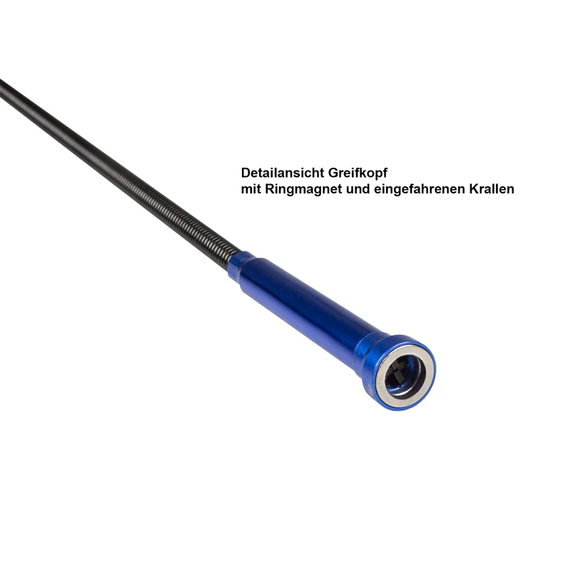 Flexibler Krallengreifer Magnetheber 3 in1 - 615 mm mit Lampe