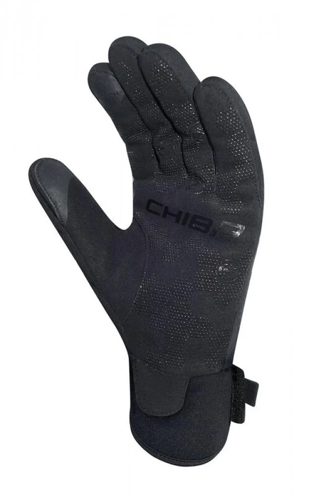 Chiba Classic Winter Vollfingerhandschuh Schwarz Gr. M - unisex, winddicht, Thinsulate-Futter, Klettverschluss & Touchfunktion