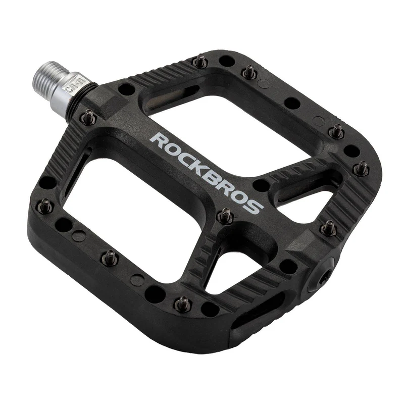 ROCKBROS Fahrradpedale Nylon Flat Pedale 9/16 Zoll mit 3 Bearing