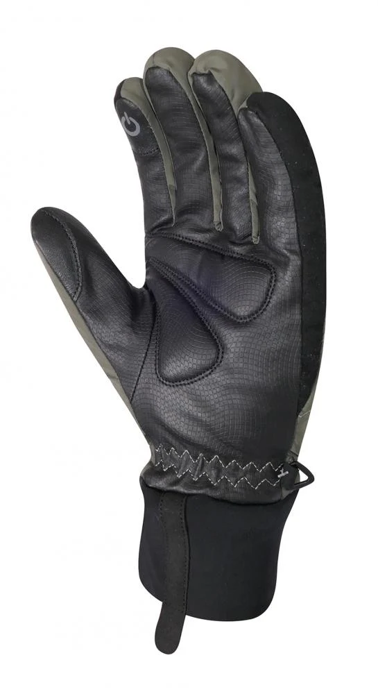 Chiba City Liner Winterhandschuh Olive Gr. XS - wind- & wasserdicht, Primaloft-Futter, Touchfinger, Carbon-Innenhand & Reflexelemente