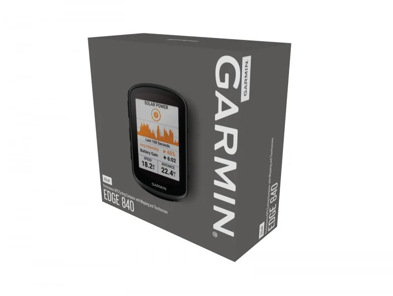 Garmin Edge 840 Fahrradcomputer mit 2,6" Touchscreen, Multi-Frequenz GPS, bis zu 42 Std. Akkulaufzeit, ClimbPro Funktion, vorinstallierte Fahrradkarte