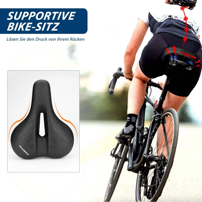 ROCKBROS Fahrradsattel aus Atmungsaktiv hohler Memory Foam