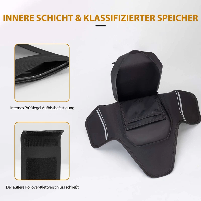 ROCKBROS Motorrad Tankrucksack Wasserdichter Magnet Tanktasche Schwarz