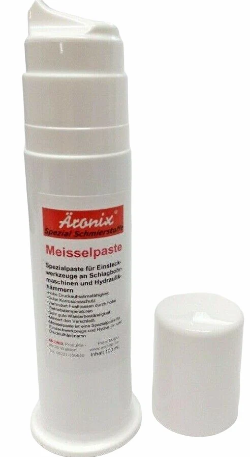 (120€/1L) 100ml Äronix 6530 Kupferpaste Bohrerfett Meißelfett Meißelpaste Stemmhammer Bohrhammer Fett SDS Plus, SDS Max, Keilwelle, Sechskant ...