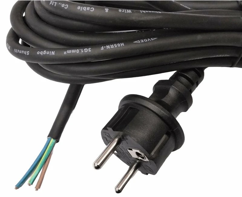 5m Profi Maschinenkabel Anschlußkabel Gummi Netzkabel IP44 H05RN 3x1 Flex Kabel