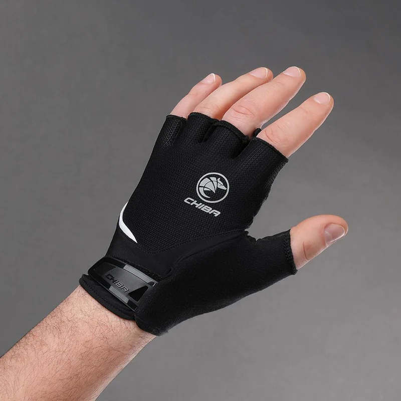 CHIBA Sport - Radhandschuhe XS schwarz, atmungsaktiv mit Polsterung