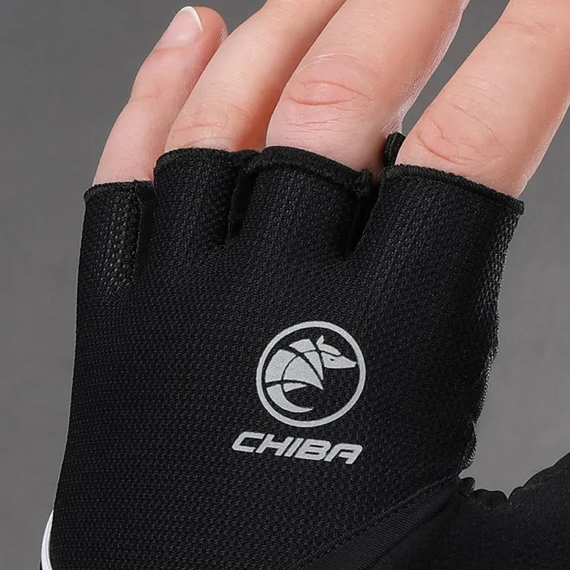 CHIBA Sport - Radhandschuhe XS schwarz, atmungsaktiv mit Polsterung