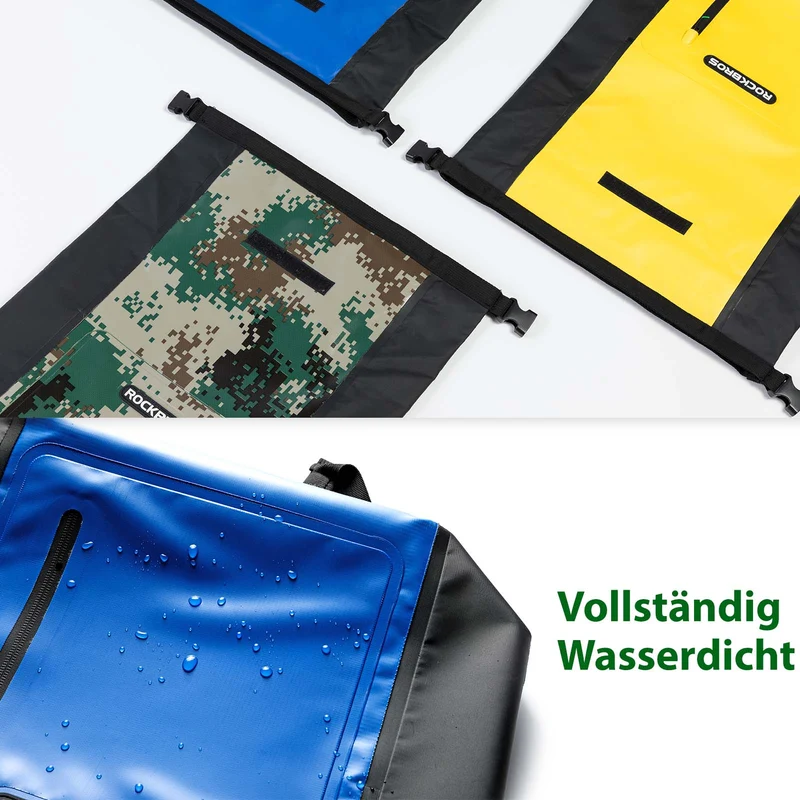 Dry Bag wasserdicht Reiserucksack mit Vordertasche 20L