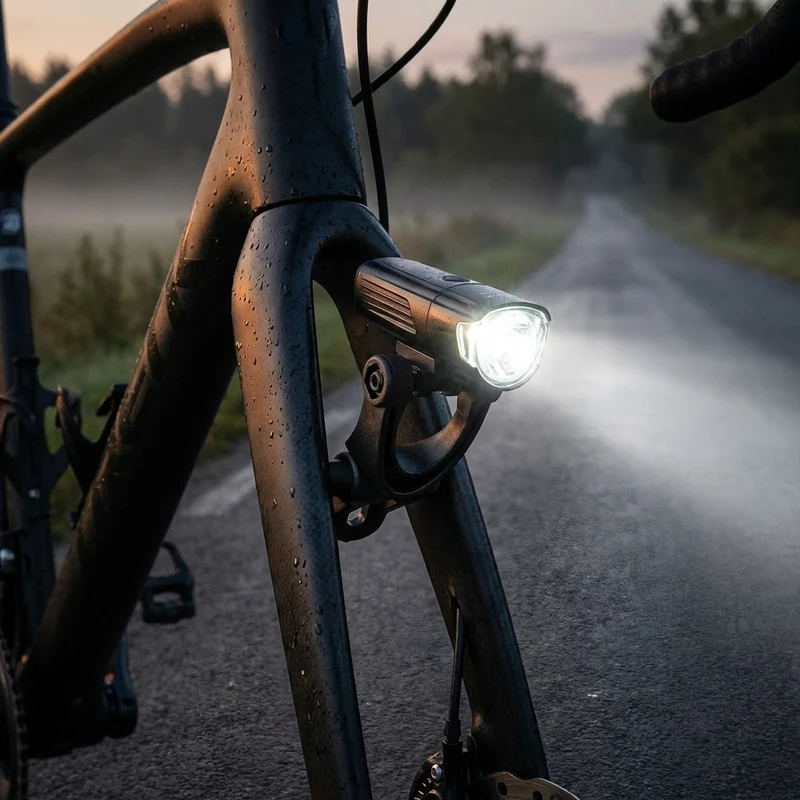 Herrmans Multi Lampenhalter schwarz  Universeller Fahrrad-Scheinwerferhalter, robust und vielseitig, für sichere Montage an der Vordergabel, ideal für alle Bikes