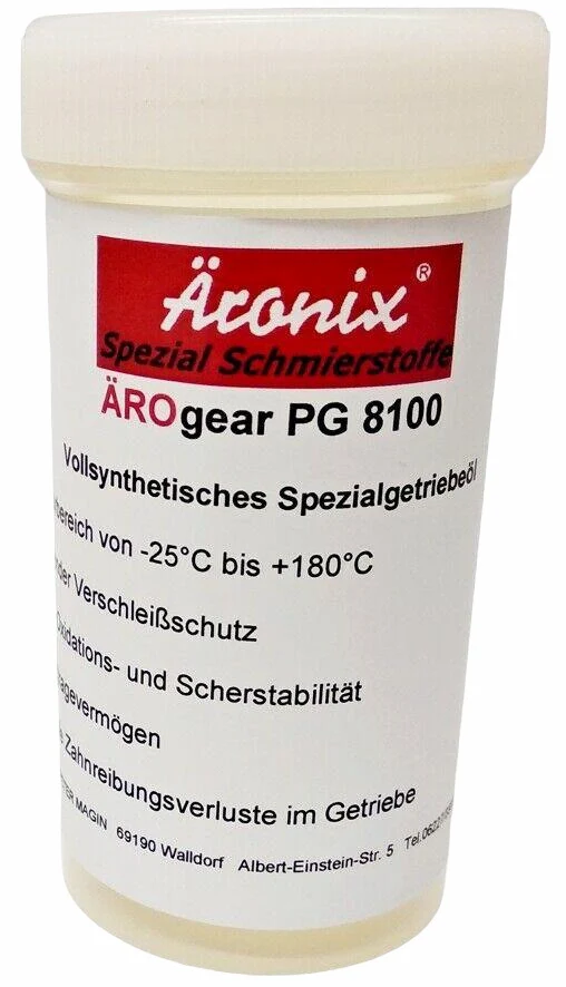 (109€/L) 100ml Äronix Getriebeöl ÄROgear PG 8100 Getriebe Öl für Hilti TE 7A, 7C, 14,15,16,18,17,22,24,25,35,52,54,55 ,504,505,60,72,74,75,76,92,805,905