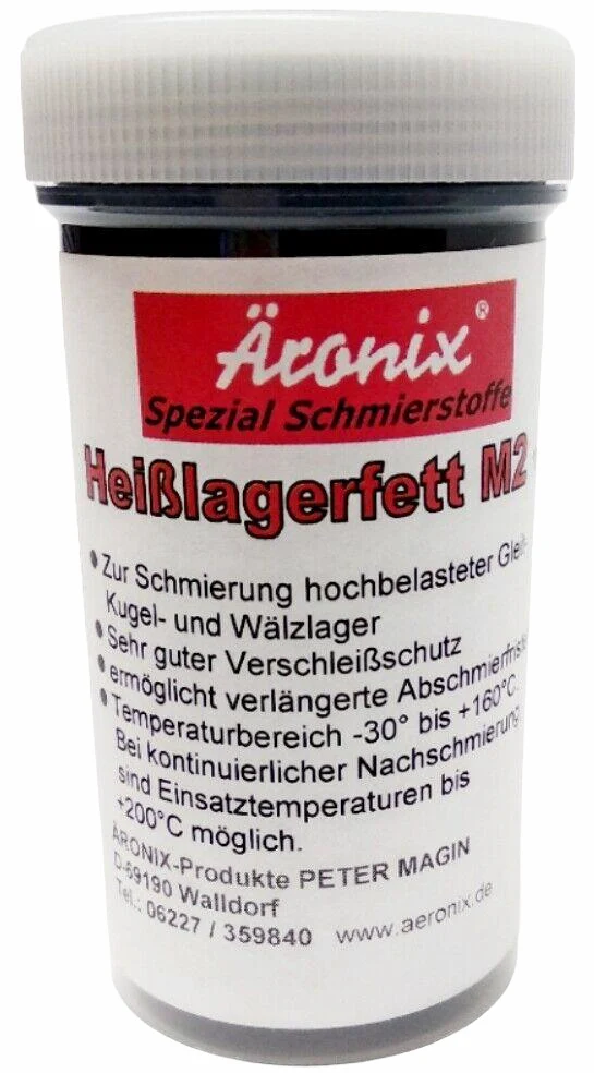 (104€/1Kg) 100g Äronix 7732 Heißlagerfett M2 Radlager Profi Fett Kugellager Lager -30 bis+140°C NLGI 2