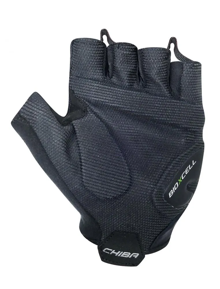 CHIBA BioXCell Super Fly - Radhandschuhe kurz, S, schwarz/schwarz, BioXCell-Polsterung