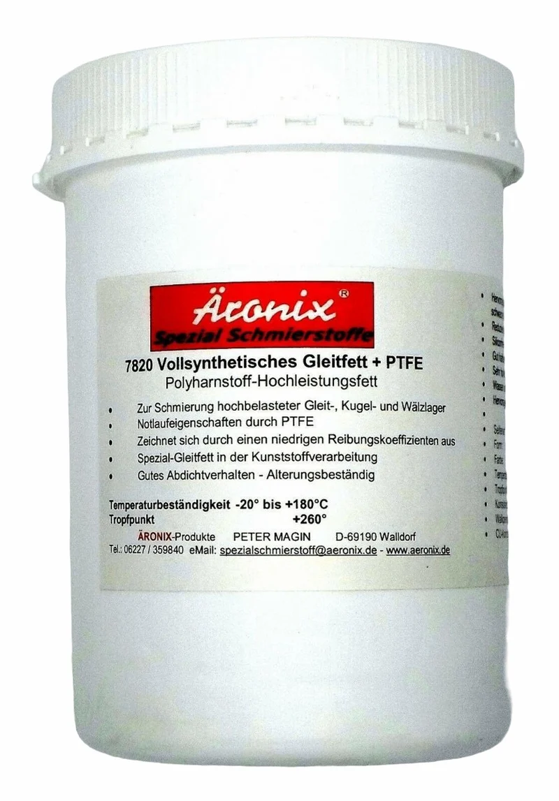 1 Kg Äronix 7820 Polyharnstoff Fett Hochleistungsfett + PTFE voll synthetisch silikonfrei