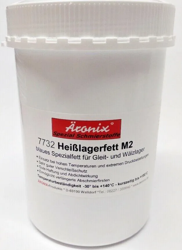 1 Kg Äronix 7732 Heißlagerfett M2 Radlager Profi Fett Kugellager Lager -30°/+140°C NLGI 2
