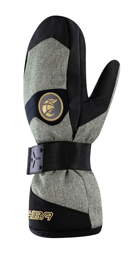 CHIBA Board Mitten - wasserdichte Radhandschuhe olive/gold, Größe 11