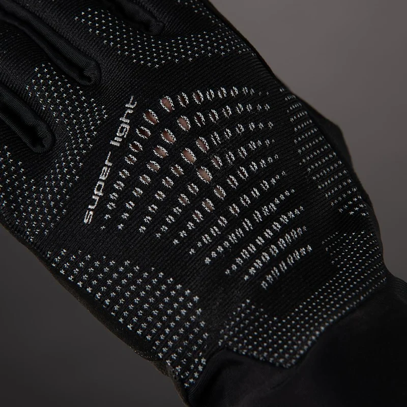 CHIBA Superlight - Radhandschuhe kurz, schwarz/schwarz, S, atmungsaktiv & leicht
