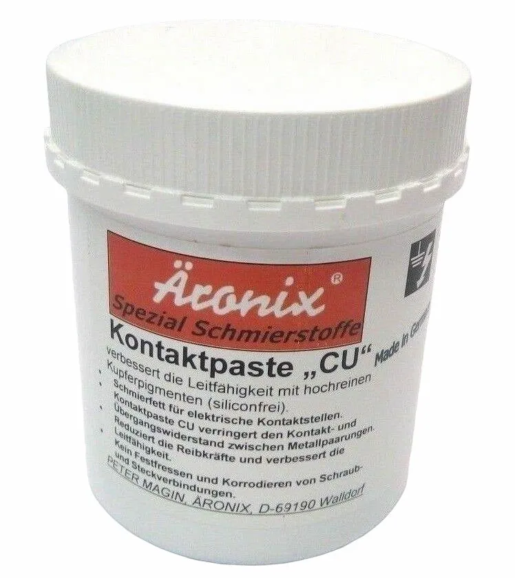 (99€/Kg) 500g Äronix 4404 Kupfer Kontaktpaste CU verbessert die elektrische Leitfähigkeit und schützt vor Korrosion Elektrik Montage Modellbau