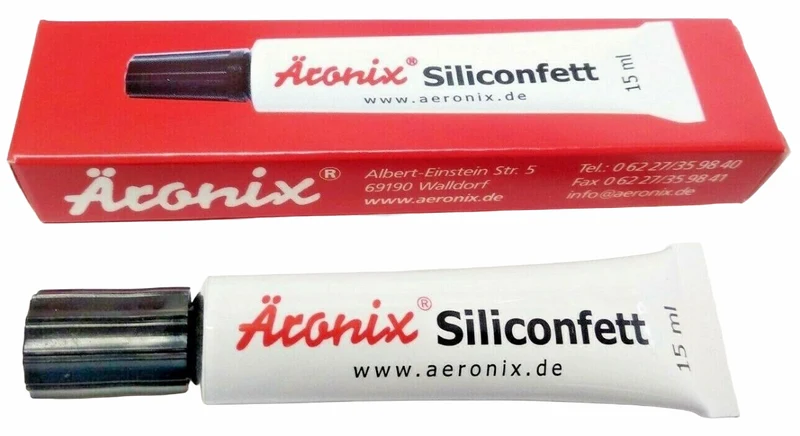 (750€/1L) 15ml Äronix 5561 Silikonfett -40+200°C Siliconfett Silikon Paste Fett Tube