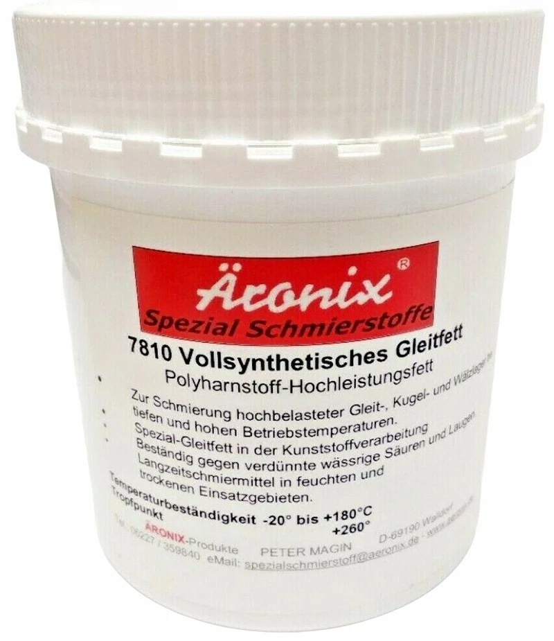 (59€/Kg) 500g Äronix 7810 Polyharnstoff Fett Hochleistungsfett vollsynthetisch siliconfrei