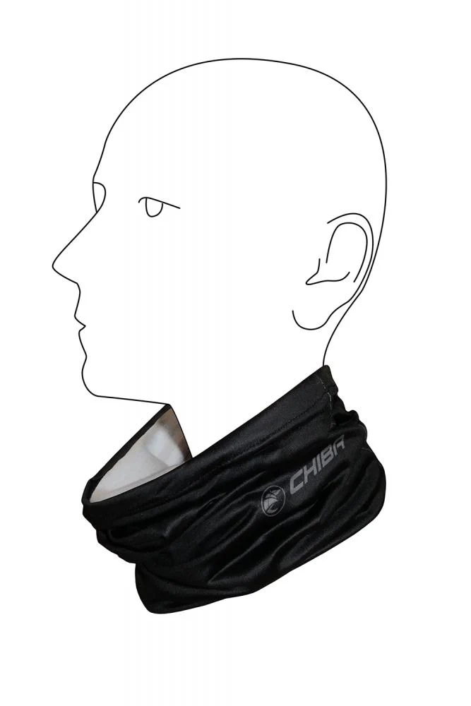 CHIBA Multifunktionstuch Winter - Thermostretch, schwarz/weiß, EG