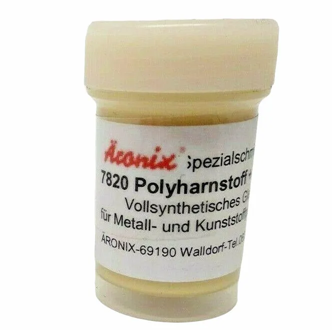 (550€/1Kg) 20g Äronix 7820 vollsynthetisches siliconfreies Polyharnstoff Spezial Fett + PTFE für 3 D Drucker Scanner Kopierer Achse Lager Gleitfett RC Modellbau Getriebe Kunststoff Teile Zahnrad