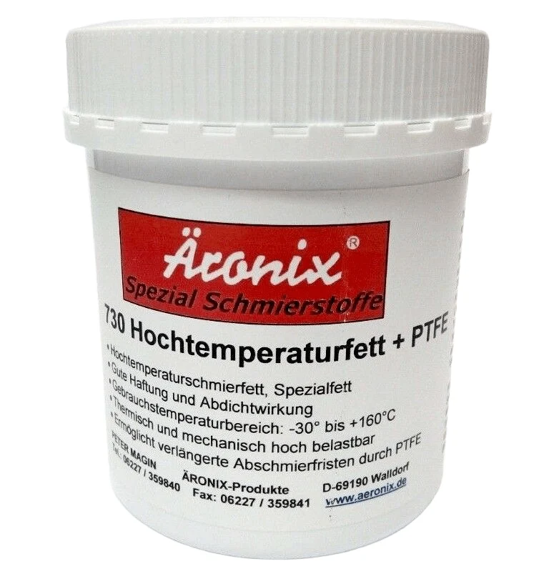 (48€/Kg) 500g Äronix 7730 Hochtemperaturfett + PTFE Radlager Kugellager Lager Fett -30+160°C M2