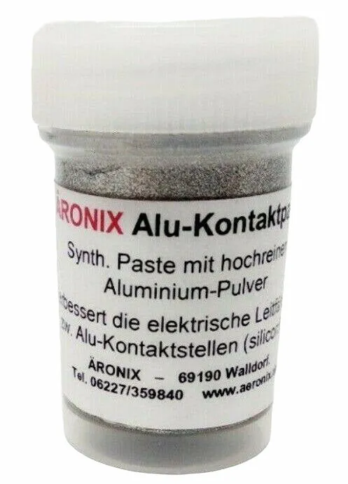 (540€/1Kg) 20g Äronix 4410 Aluminium Kontakt Paste Elektrik Montage verbessert die elektrische Leitfähigkeit und schützt vor Korrosion ALU