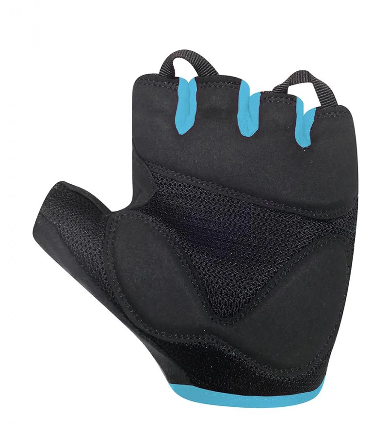 CHIBA Lady Gel - Damen Fahrradhandschuhe L schwarz/türkis mit Gelpolsterung