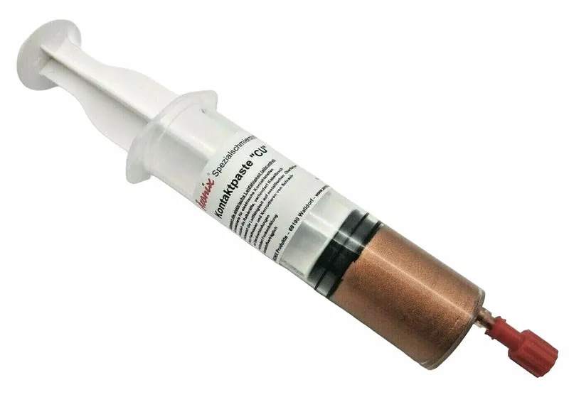 (420€/1Kg) 35g Äronix 4404 synthetische Kupfer Kontaktpaste CU in Spritze - verbessert die elektrische Leitfähigkeit und schützt vor Korrosion Elektronik Elektro Elektronik Montage Modellbau