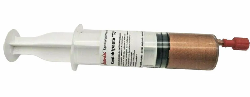 (420€/1Kg) 35g Äronix 4404 synthetische Kupfer Kontaktpaste CU in Spritze - verbessert die elektrische Leitfähigkeit und schützt vor Korrosion Elektronik Elektro Elektronik Montage Modellbau