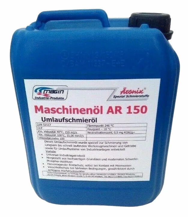 (11€/L) 5l Äronix AR150 Maschinen Getriebeöl Bohrhammer Stemmhammer Spezial Öl