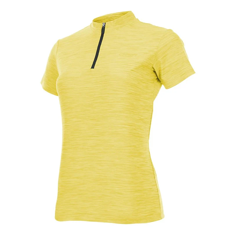 CHIBA Lady Melange Shirt - Radsport-Trikot, apfelgrün, Größe L, atmungsaktiv, 140 g