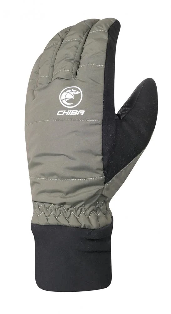 Chiba City Liner Winterhandschuh Olive Gr. L - wind- & wasserdicht, Primaloft-Futter, Touchfunktion, Carbon-Grip & Reflexelemente