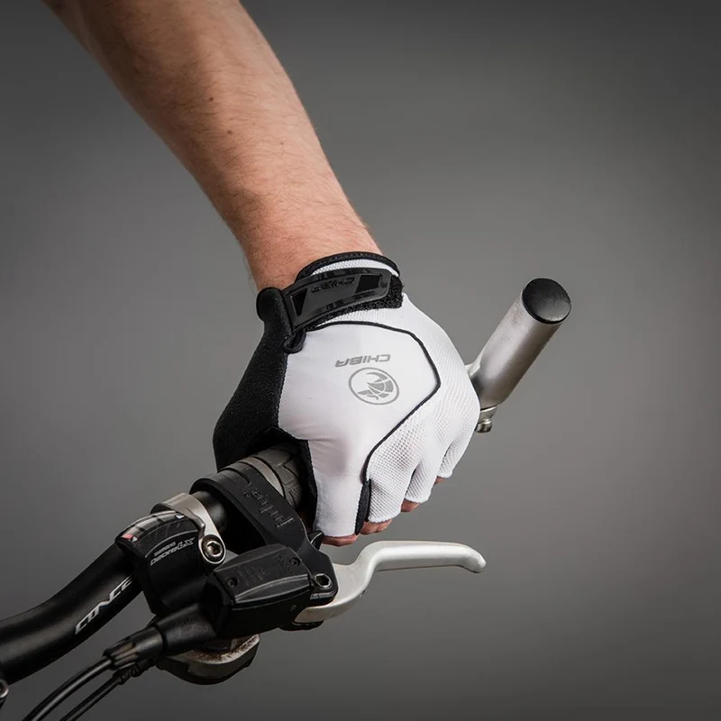 CHIBA Cool Air - Radhandschuhe kurz, weiß, Größe L, atmungsaktiv