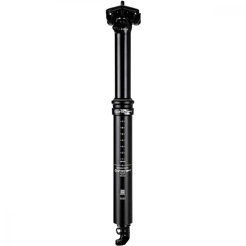 Procraft Vario-Sattelstütze Drop Suspension gefedert 30,9 x 402 mm Schwarz - Komfort & Kontrolle