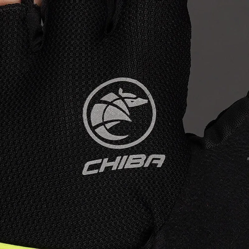 CHIBA Youth - Radhandschuhe kurzfinger schwarz S, atmungsaktiv & gepolstert, 55 g