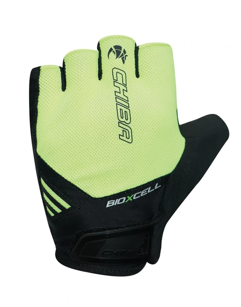 CHIBA BioXCell Air - Radhandschuhe neongelb, XL, gepolstert, atmungsaktiv
