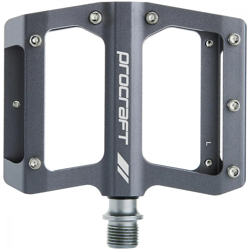 Procraft Pedale Small Grip Advanced CNC 93 x 94 mm Grau - maximaler Grip für kleine Füße