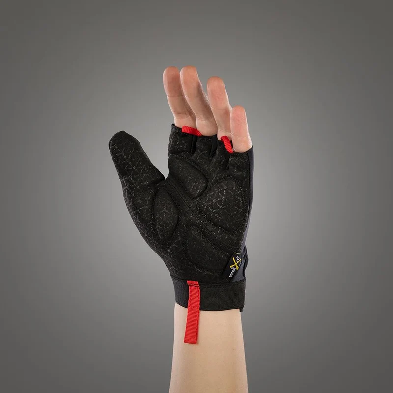 CHIBA Argon II - Radhandschuhe XXL schwarz mit Gelpolsterung und Belüftung