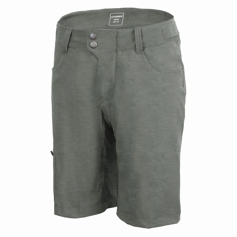 CHIBA Baggy Pants mit Innenhose Lady - XS, anthrazit/schwarz, mit Sitzpolster
