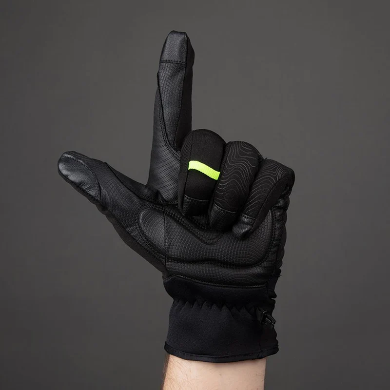 CHIBA Express+ - Radhandschuhe XS schwarz, wind- & wasserdicht mit Gelpolsterung