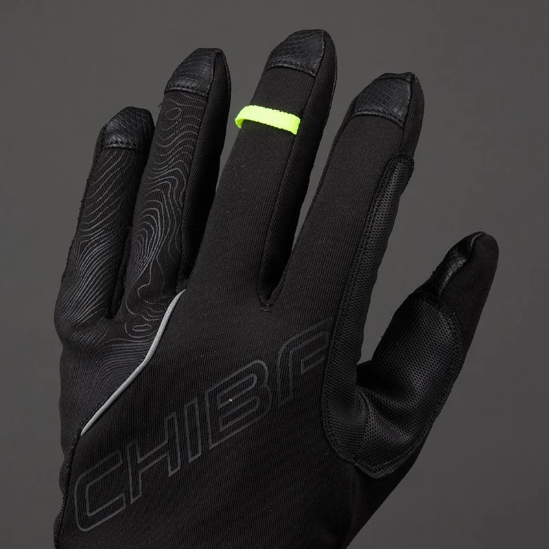 CHIBA Express+ - Radhandschuhe XS schwarz, wind- & wasserdicht mit Gelpolsterung