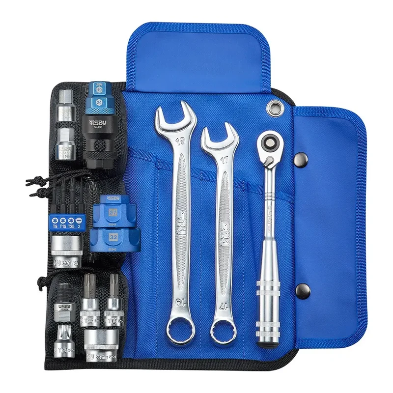 SBV Tools Motorcycle Tool Kit Expert Multi-Brand Add On Pouch KTM Ducati BMW etc