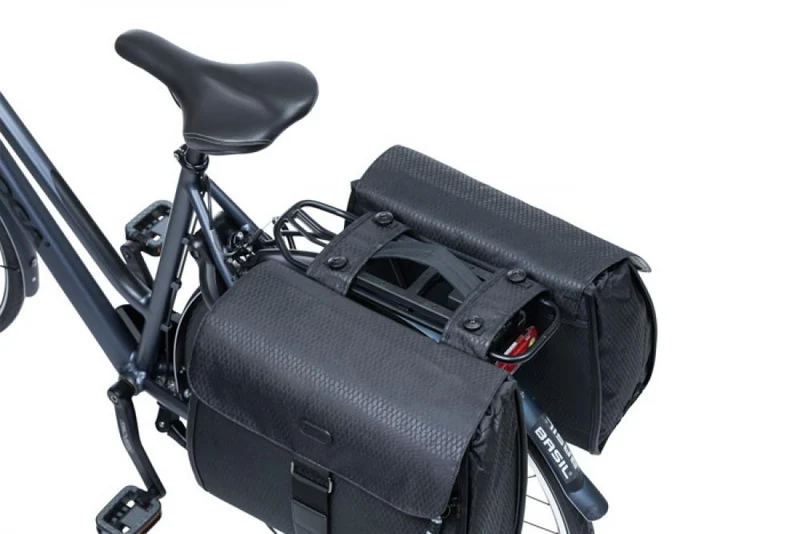 Basil Additional Handle Tragegriff schwarz 26x12cm - Ergonomischer Transportgriff für Fahrradkörbe - Zubehör