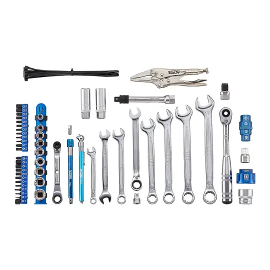 SBV Tools Motorcycle Tool Kit For Japanese / Triumph / Royal Enfield Pro Pack