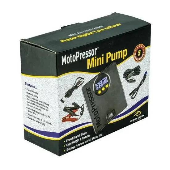 Rocky Creek MotoPressor Mini Pump Motorcycle Tire Pump