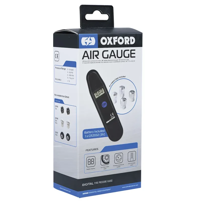 Oxford Air Motorcycle Tire Pressure Gauge