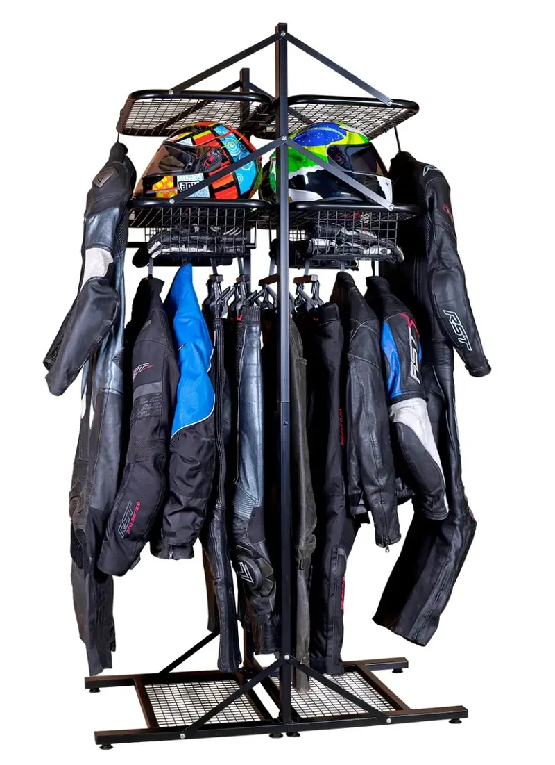 Biker Tidy Double Floor Standing Motorcycle Apparel Storage
