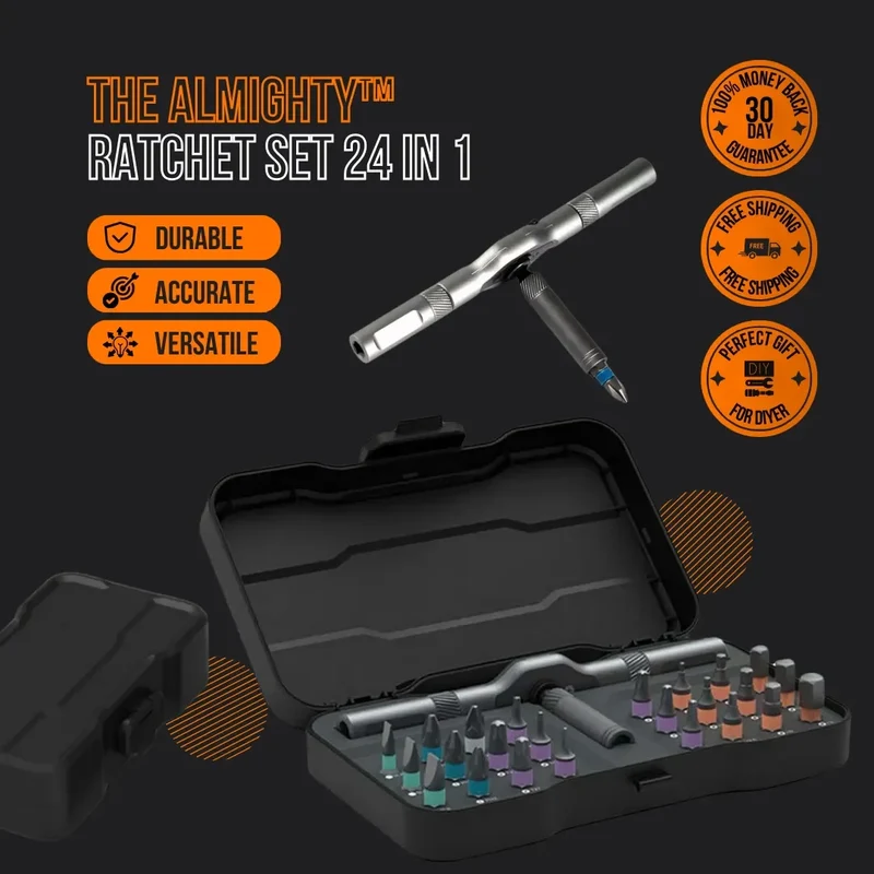 The Almighty Ratchet Wrench™ Set 24 in 1